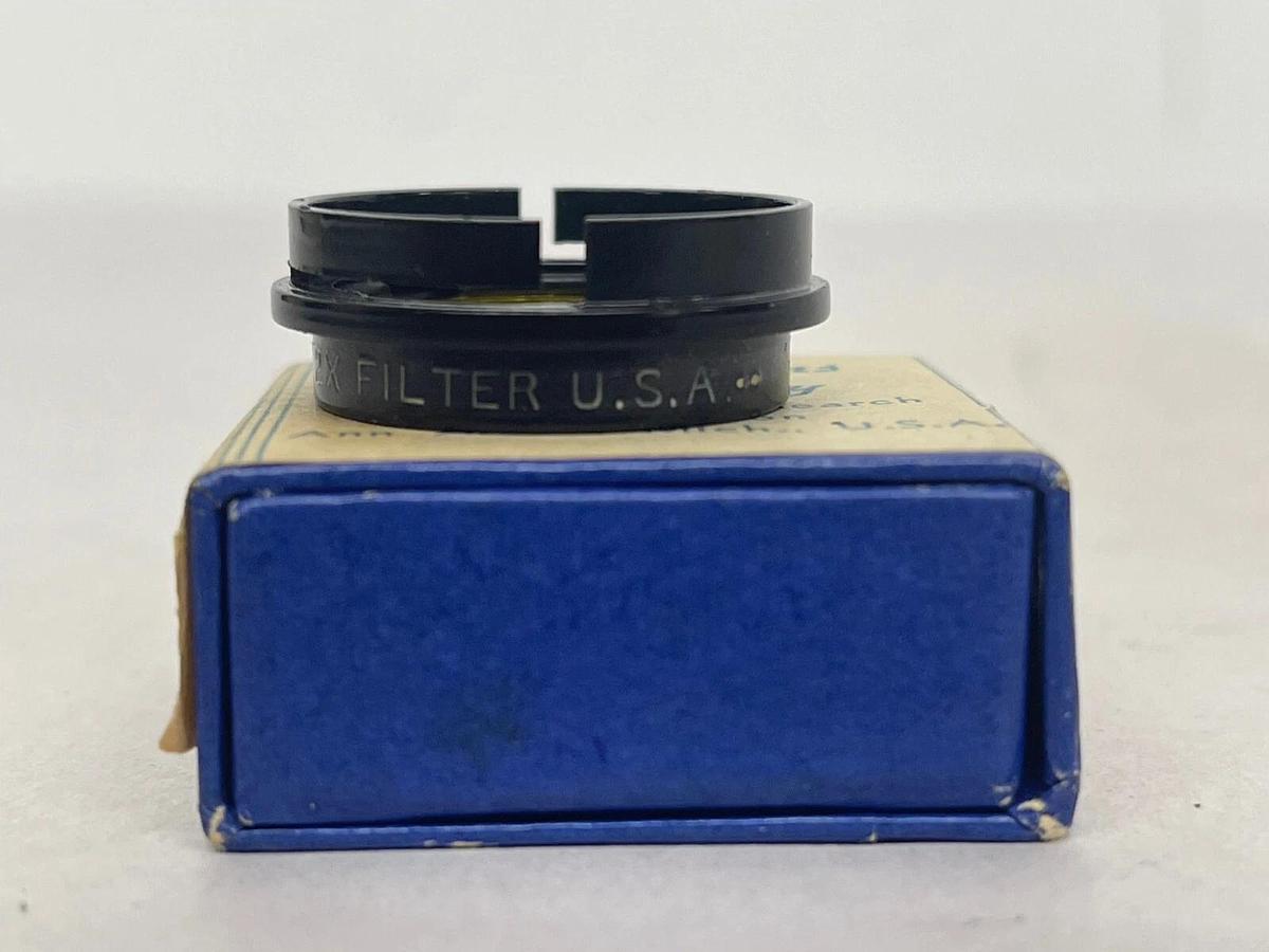 Used Argus Lens Accessory Part No. S-4 Light Yellow Filter 2X - Original Box