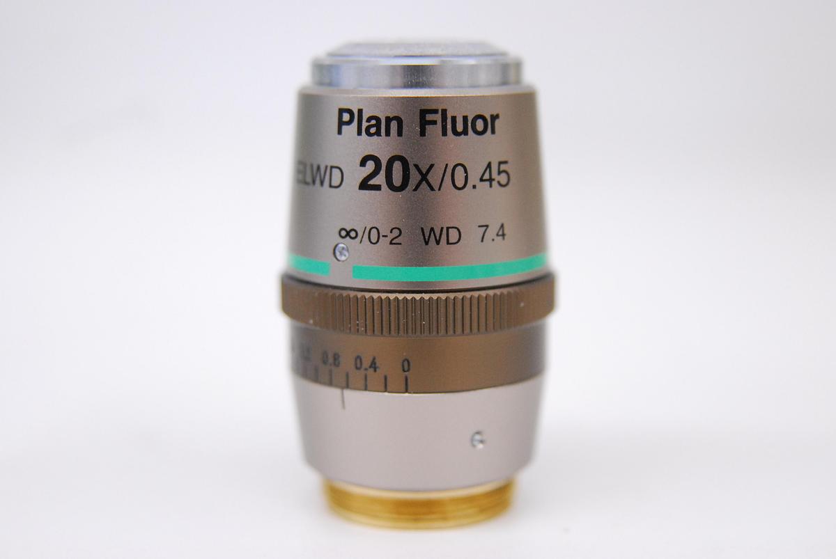 Used Nikon Plan Fluor ELWD 20X/0.45 DIC L/N1 ∞/0-2 WD 7.4 Microscope Objective