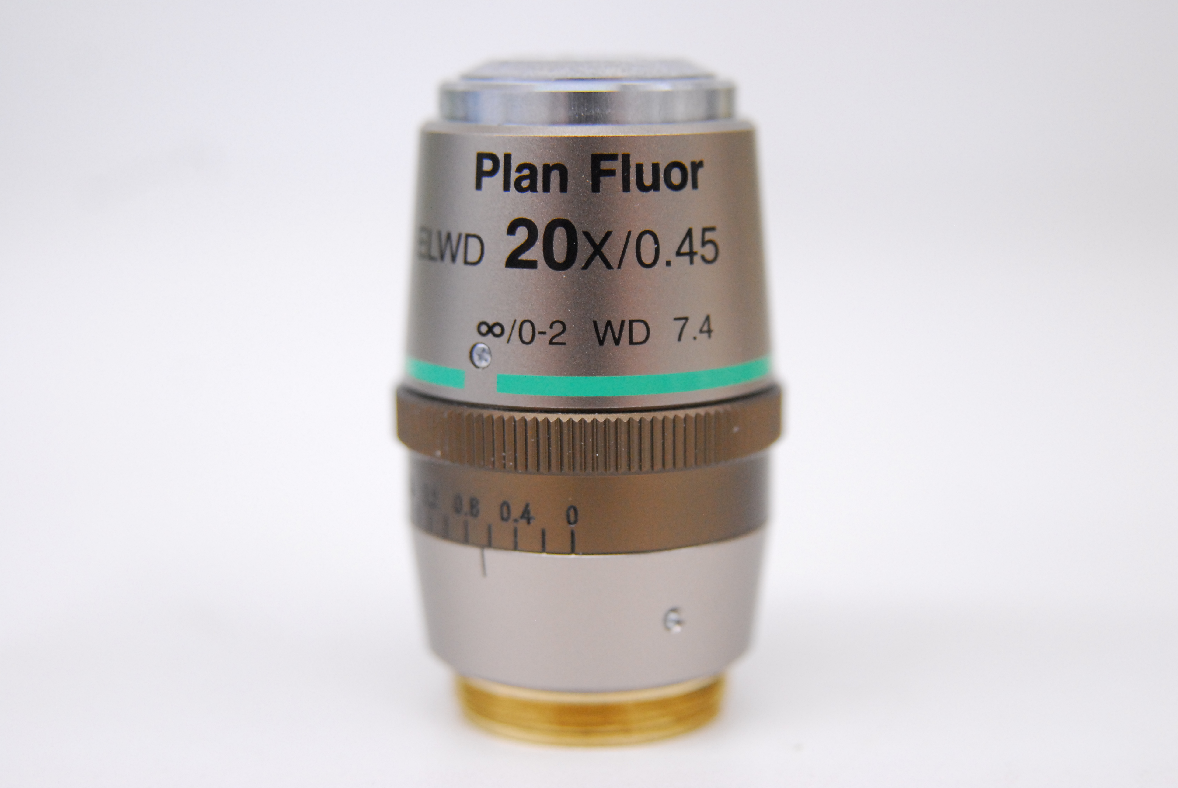 Used Nikon Plan Fluor ELWD 20X/0.45 DIC L/N1 ∞/0-2 WD 7.4 Microscope Objective
