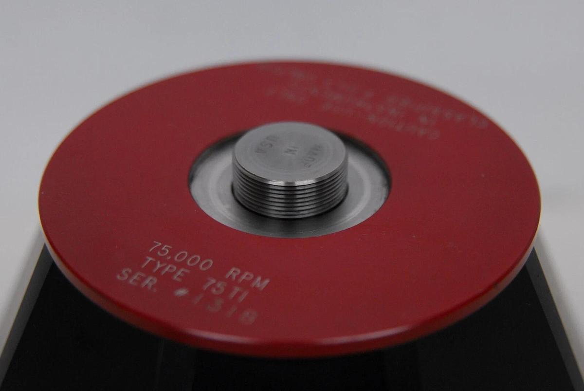 Used Beckman Type 75 Ti 8 Position Fixed Angle 75,000 RPM Titanium Rotor