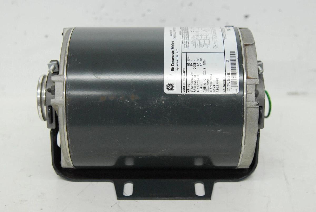 Used GE H684 5KH36MNA445AX Motor 1/2 HP 1725 Rpm 100-120/200-240 V 48Y