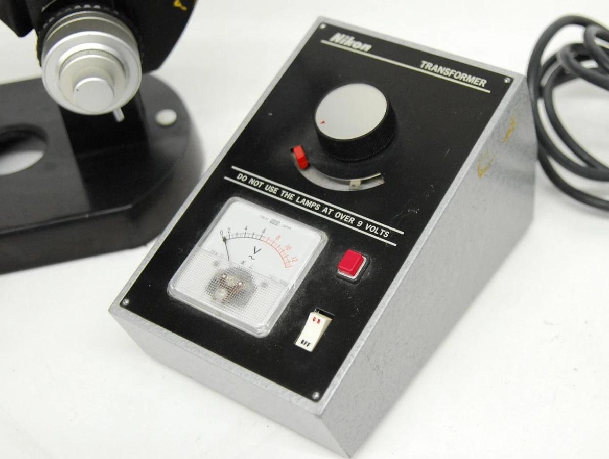 Used Nikon MS Inverted Phase Contrast Microscope 4/10/40 Objectives - Vintage Working