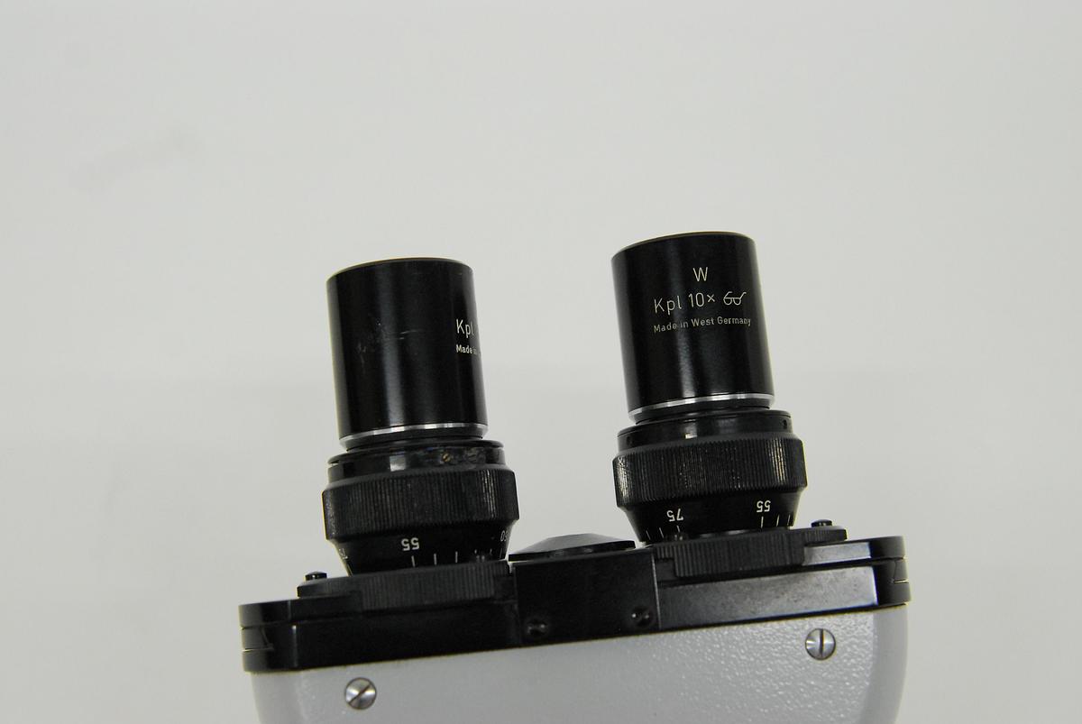 Used Zeiss Universal Microscope Tube Head, Eyepieces, Optovar, Filter Slider