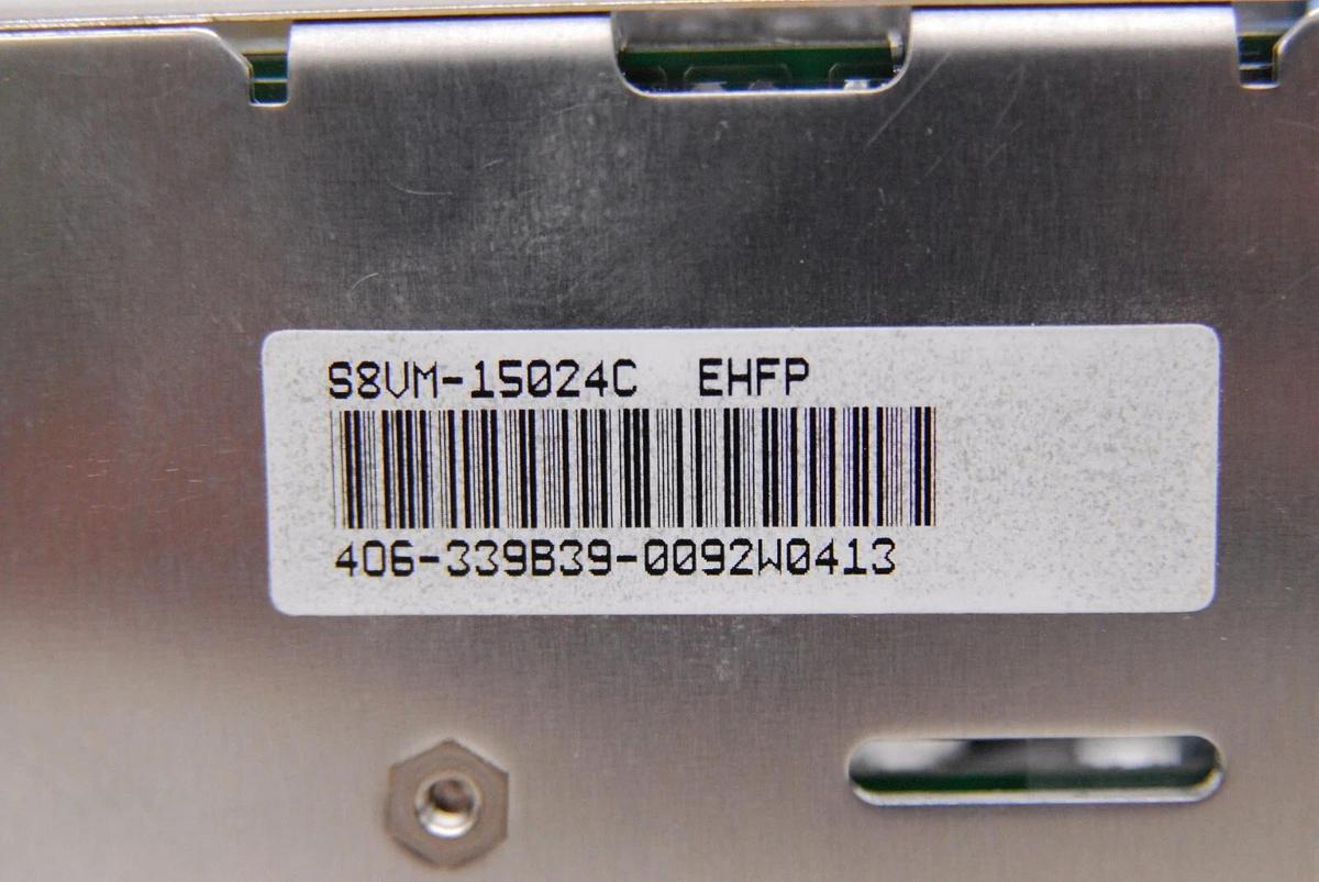 Used Omron S8VM-15024C Power Supply 150W 24V 6.5A 100/240V W/ Mounting Bracket