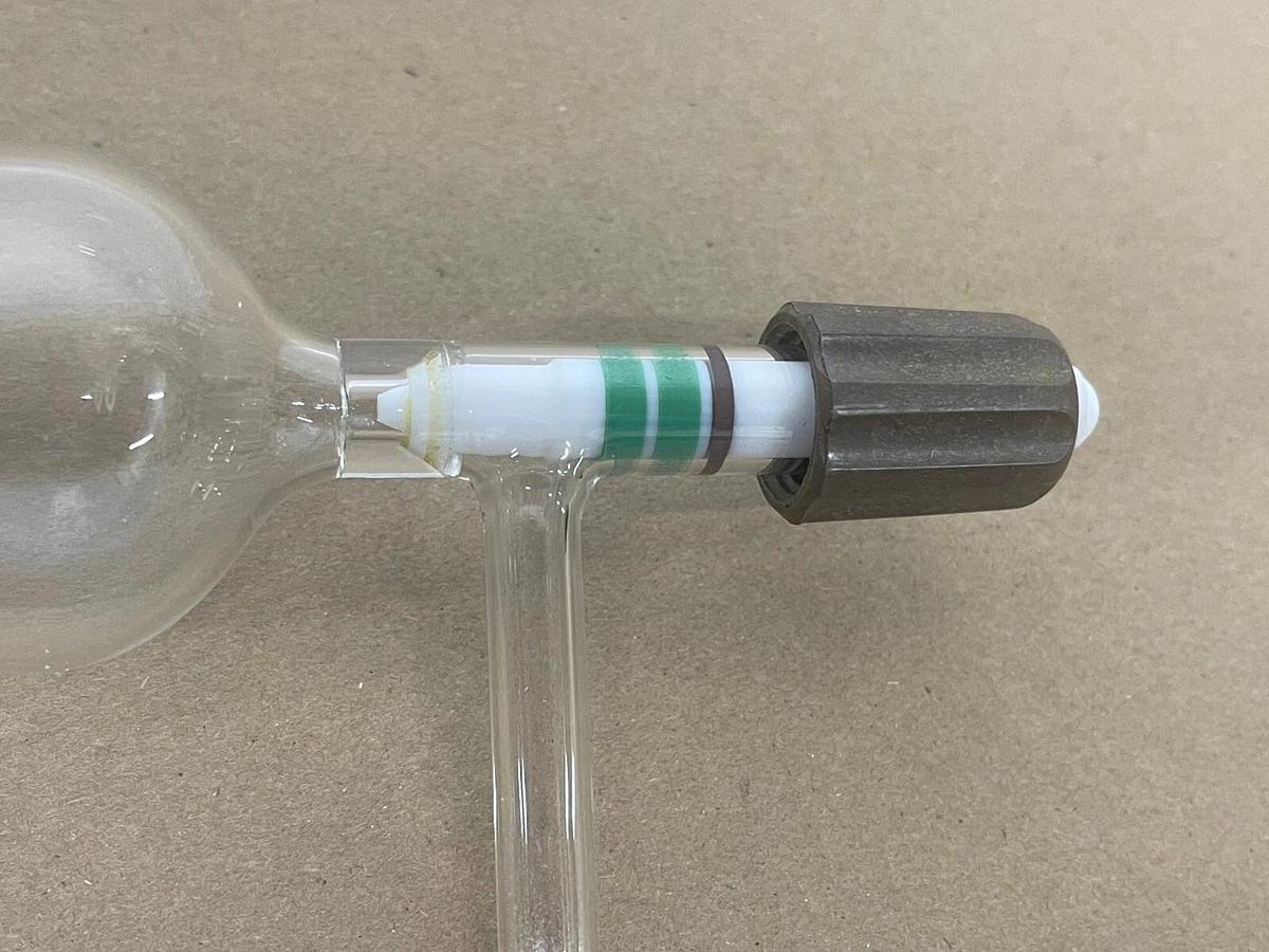 Used 250 ml Whole Air Sampling Bulb with 2 ports and 2 PFTE stopcocks