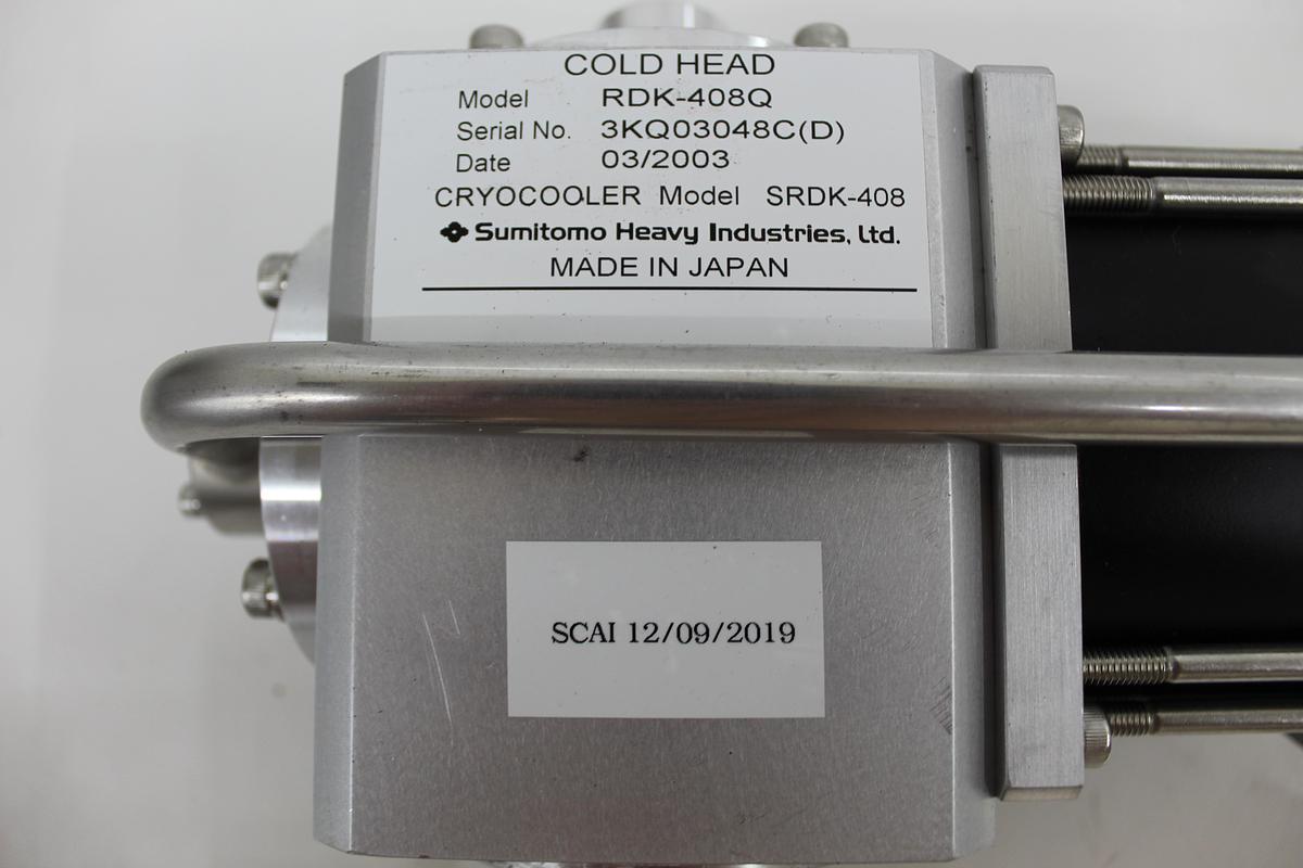 Used Sumitomo RDK-408Q SRDK-408 Cryogenic Cold Head