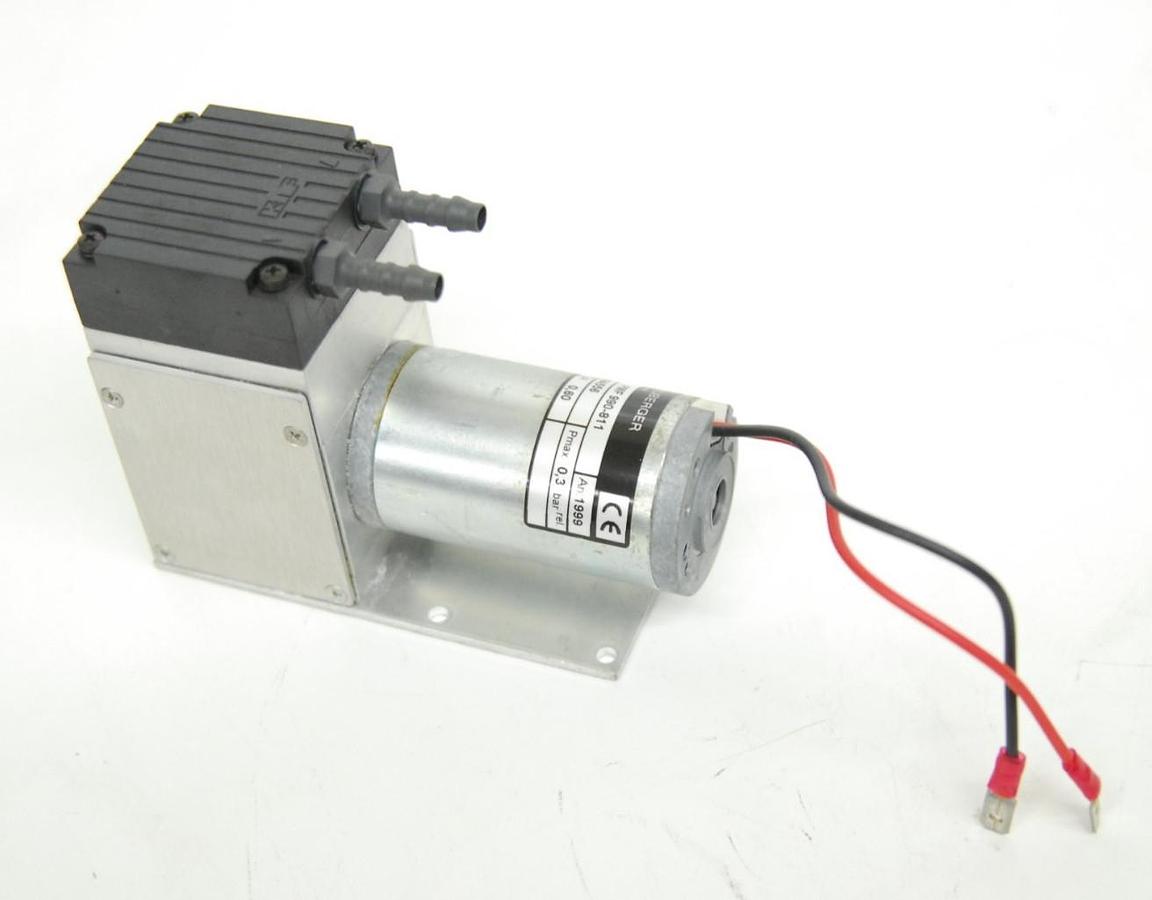 Used KNF PMF 990-811 24v Mini Diaphragm Vacuum Pump - Bio-Rad 1575 ImmunoWash