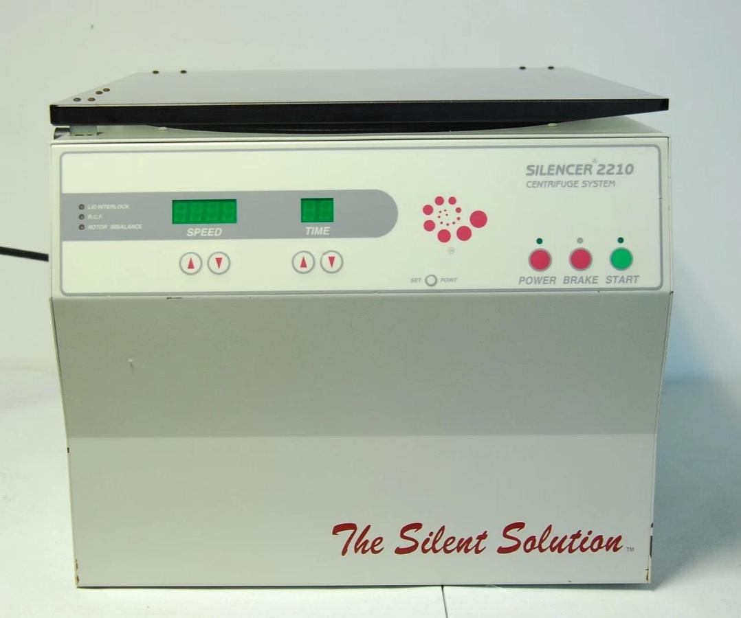 Used GFMD S2210 Silencer 2210 Centrifuge System W/ 4 Slot Rotor - Tested Working