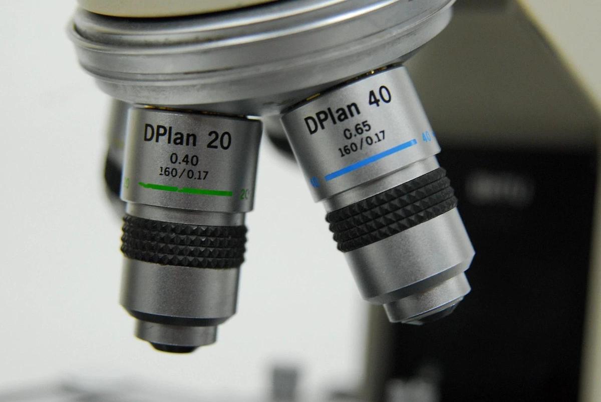 Used Olympus BH-2 BHUT Dual Viewing Teaching Microscope W/ D Plan Objectives