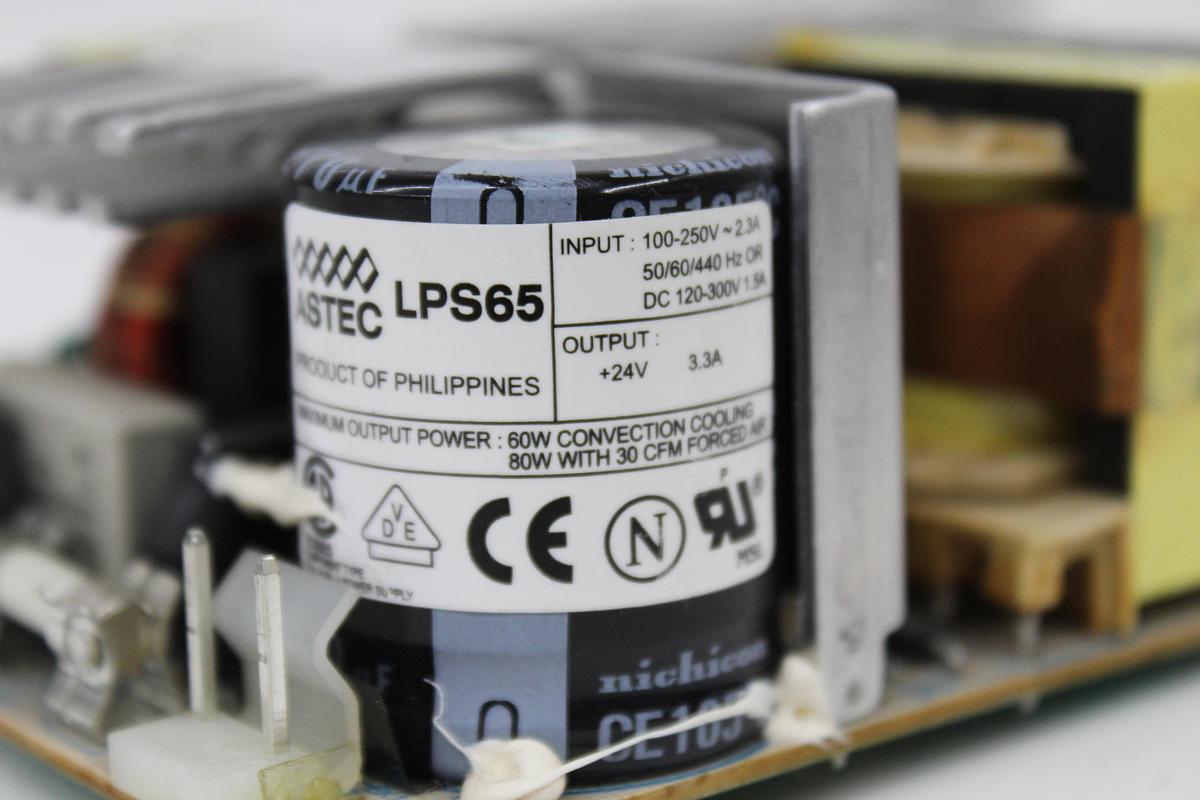Used ASTEC LPS65 AC/DC Power Supply 24V 2.5A 80W - LOT OF 2
