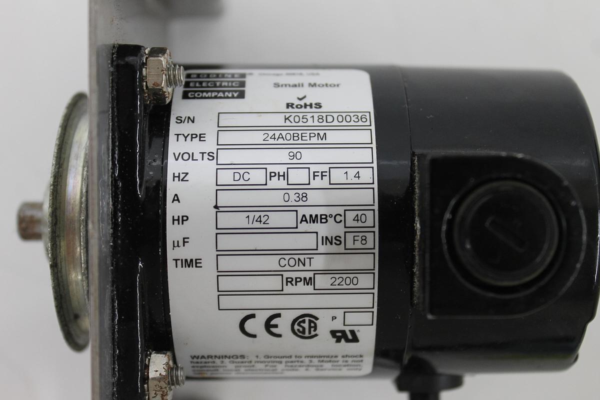 Used Bodine Electric Company 24A0BEPM Motor 90V 1/42HP