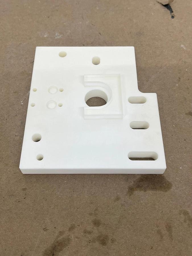 Used Mitsubishi X053C228G52 Ceramic Lower Insulation Plate (DWC200H EDM)