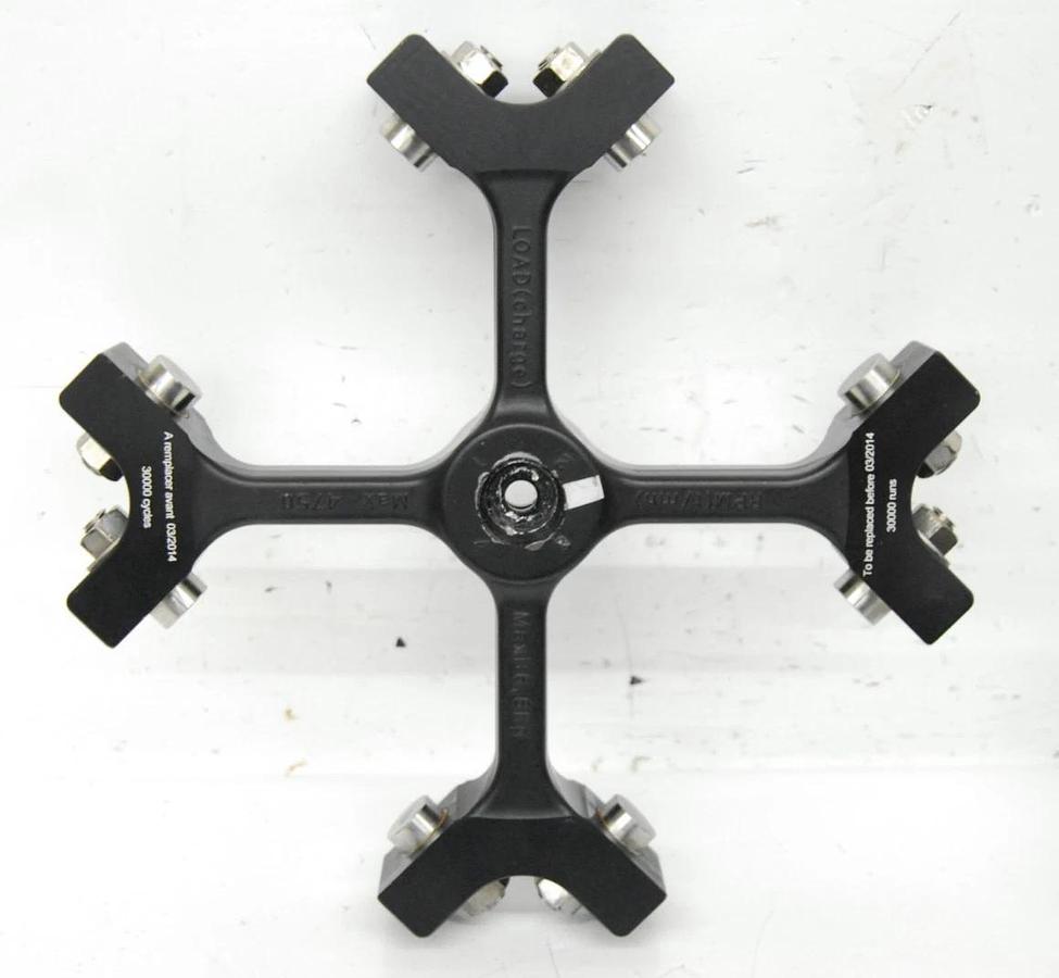 Used Thermo 11175338 Rotor W/ 4x M4 1174154 Buckets, 11174529 7x50mL Inserts