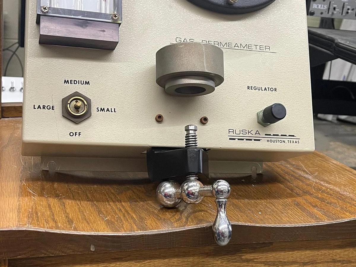 Used Ruska 1011-801 Gas Permeameter W/ Brooks Instrument Flow Meter
