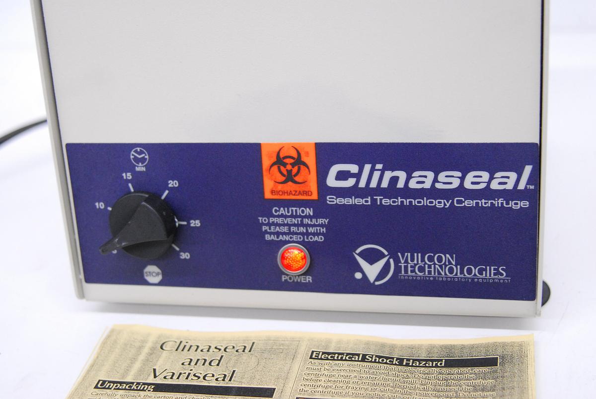 Used Vulcon CS6C Clinaseal Sealed Technology Centrifuge - 6-Slot Rotor