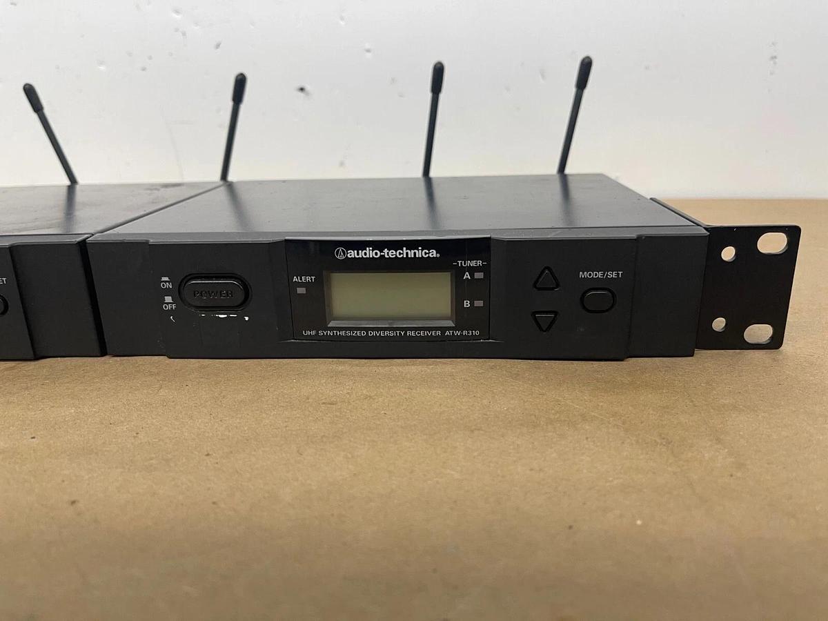 Used Audio-Technica UHF Recievers ATW-R310 W/ Rack Mounts - Lot of 2 -No US Usage