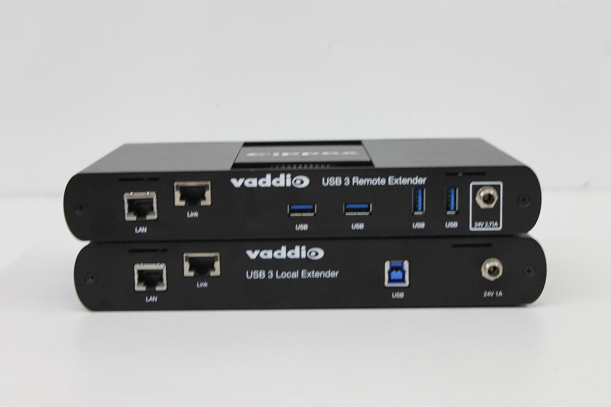 Used Vaddio 802-3259 and 802-3258 USB-3 Local and Remote Extenders