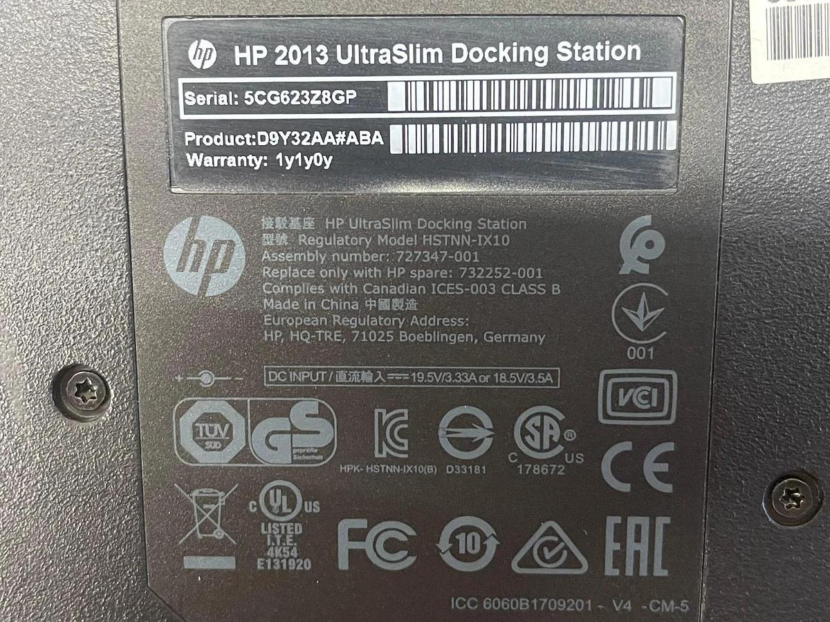 Used HP 2013 UltraSlim Docking Station HSTNN-IX10