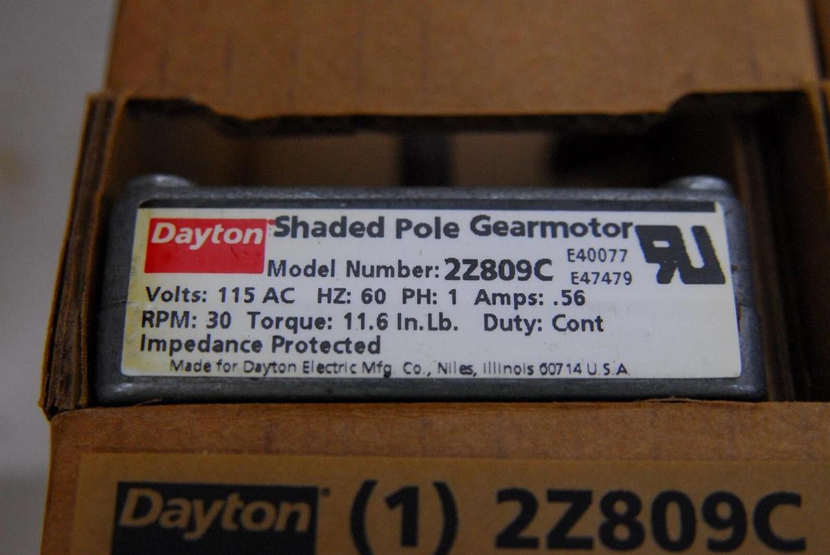 Dayton 2Z809C Shared Pole Gearmotor 96:1 - Lot of 4