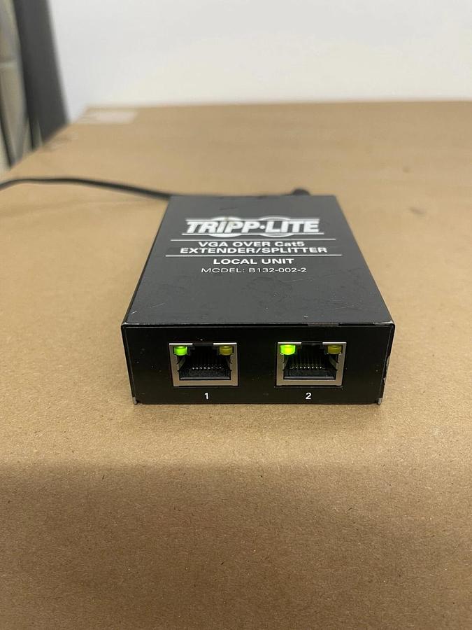 Used Tripp Lite B132-002-2 VGA over Cat5 Extender Mounting Hardware