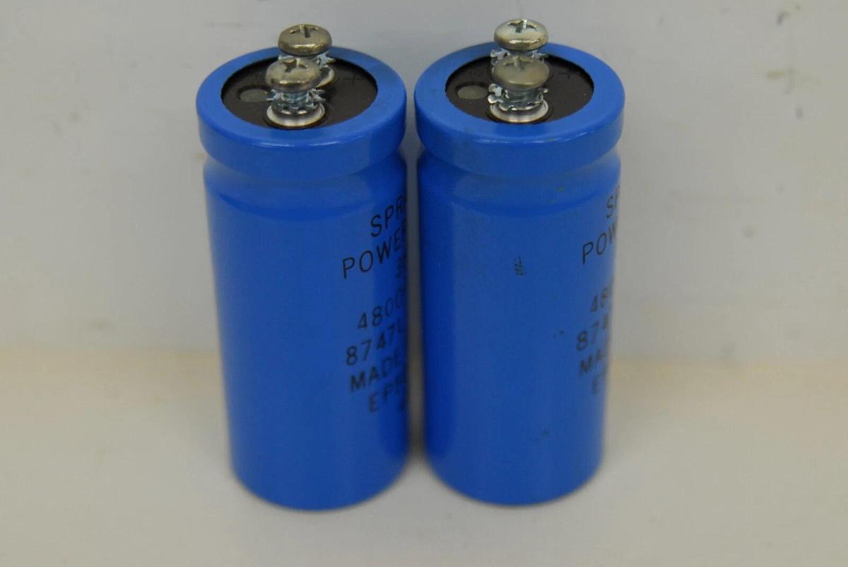 Used Capacitors Sprague Powerlytic 36DX 4800-50DC  Lot of 2 -