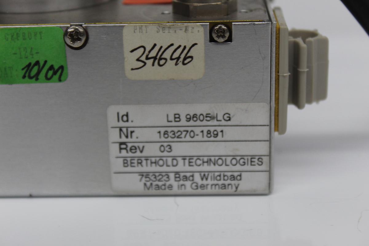 Used EG&G Berthold 20812 LB 9605 LG 163270-1891 Rev 03 Photon Counter Head