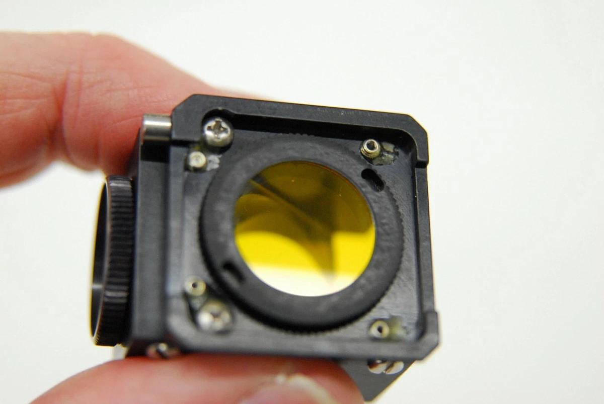 Used Chroma B-1A 31645 605 Microscope Filter Cube -Nikon Labophot, Optiphot, Diaphot