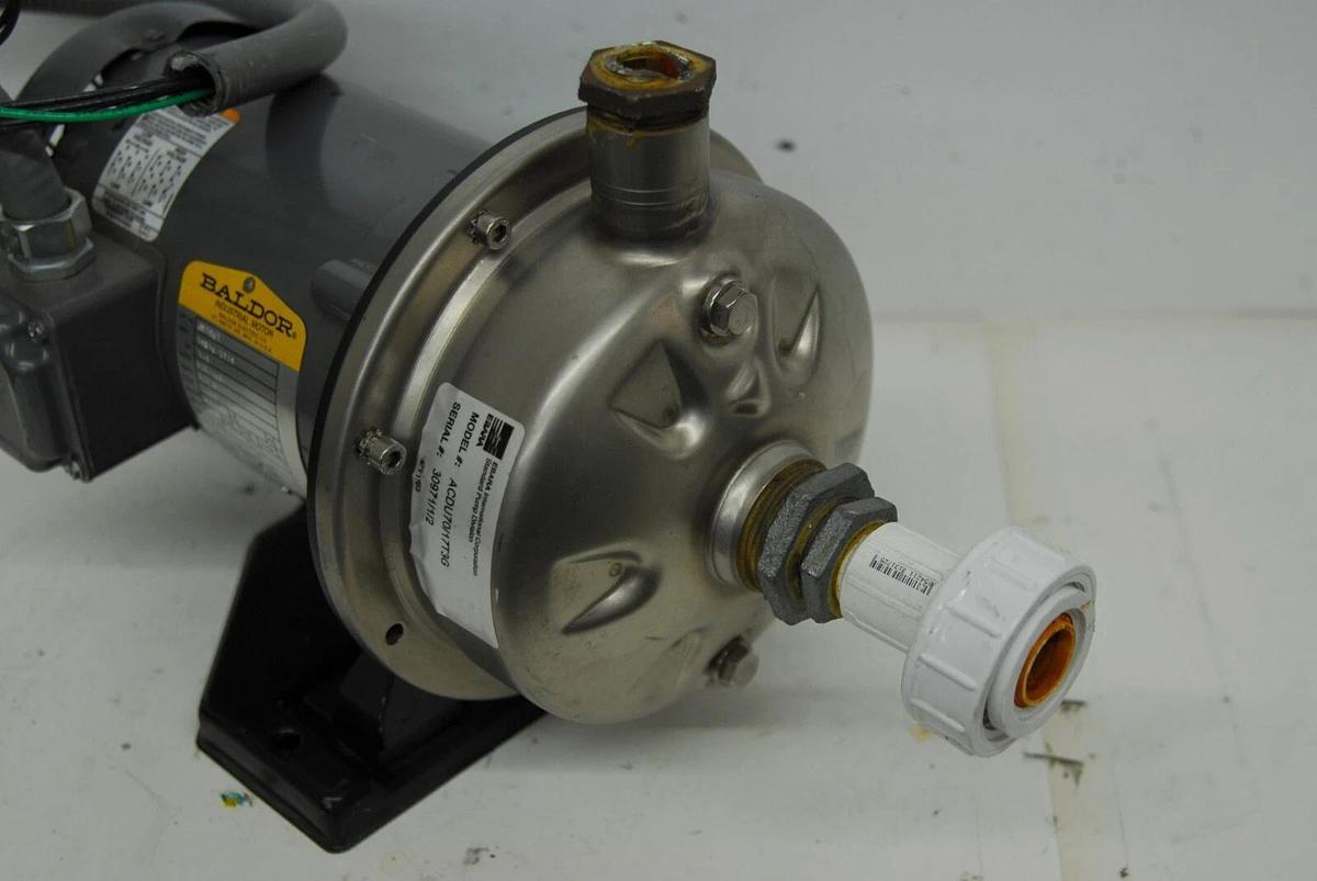 Used EBARA ACDU70/17T3G Stainless Steel Centrifugal Pump / Baldor JM3463 Motor