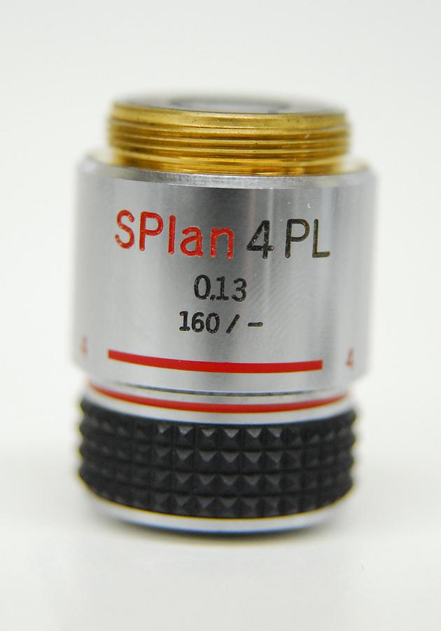 Used Olympus 1-LP124 SPLAN 4 PL 4x Phase Contrast Microscope Objective