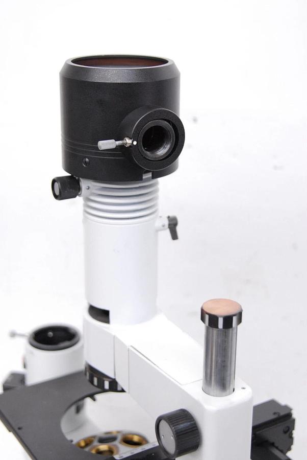 Used Lomo Inverted Microscope Body W/ Ph10 Ph20 Sliders, Filters
