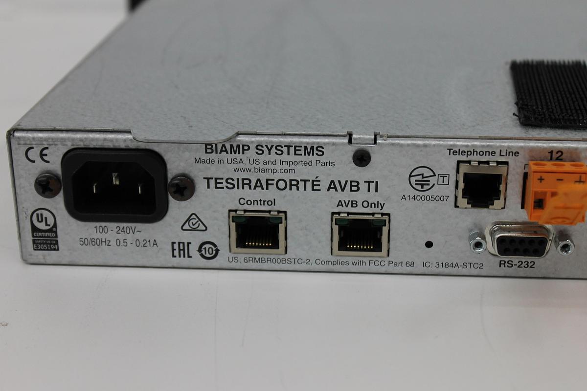 Used Biamp Tesira Forte AVB TI Digital Audio Signal Processor | 12-Input 8-Output