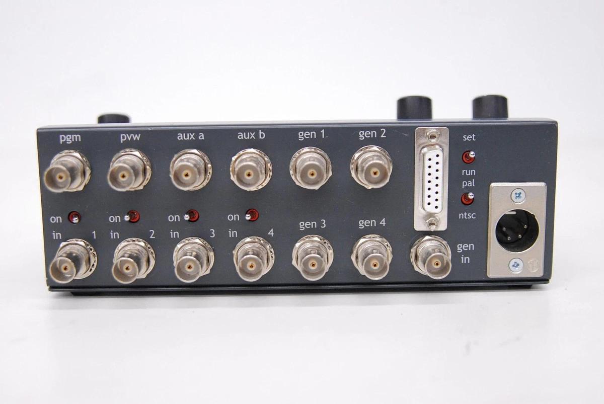 Used Brick House Video VTB-2A Composite Switcher w/ Power Adapter - TESTED