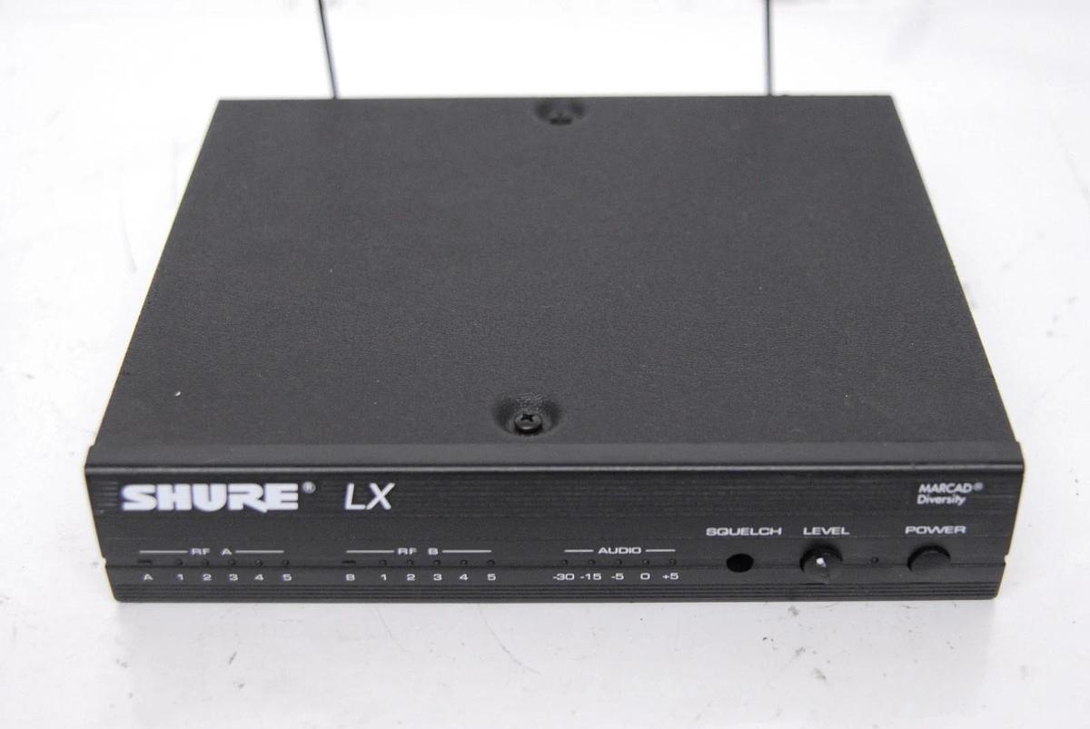 Used Shure Brothers LX4-CU 209MHz LX4 Wireless Receiver W/ Power Adapter, Antennas