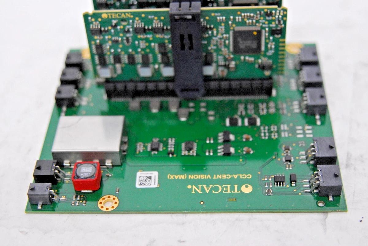 Used Tecan 30079779-02 CCLA-CENT VISION (MAX) Board W/ 2x Tecan 30057499-09 Boards