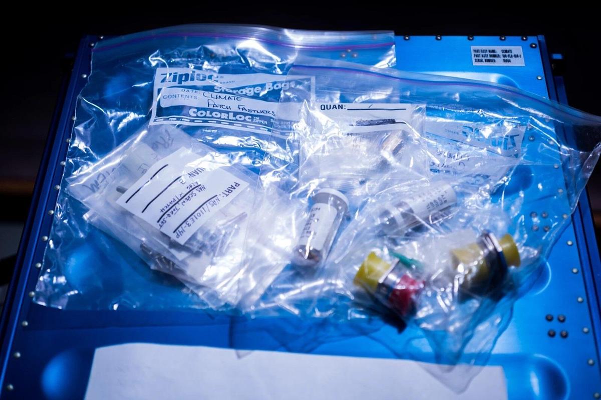 Used ISS Space Hardware from 1999 UAB/SHOUT Climate Single Locker Payload Prototype