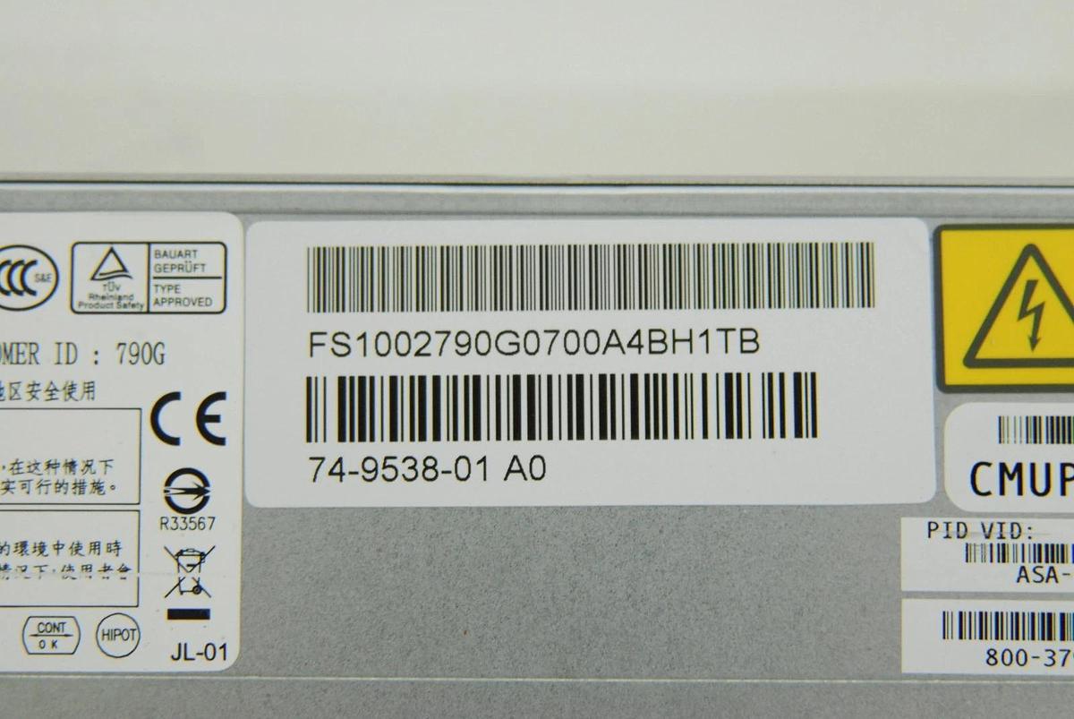 Used Cisco ASA-PWR-AC / AcBel FS1002 450W Switching Power Supply Module - Lot of 2
