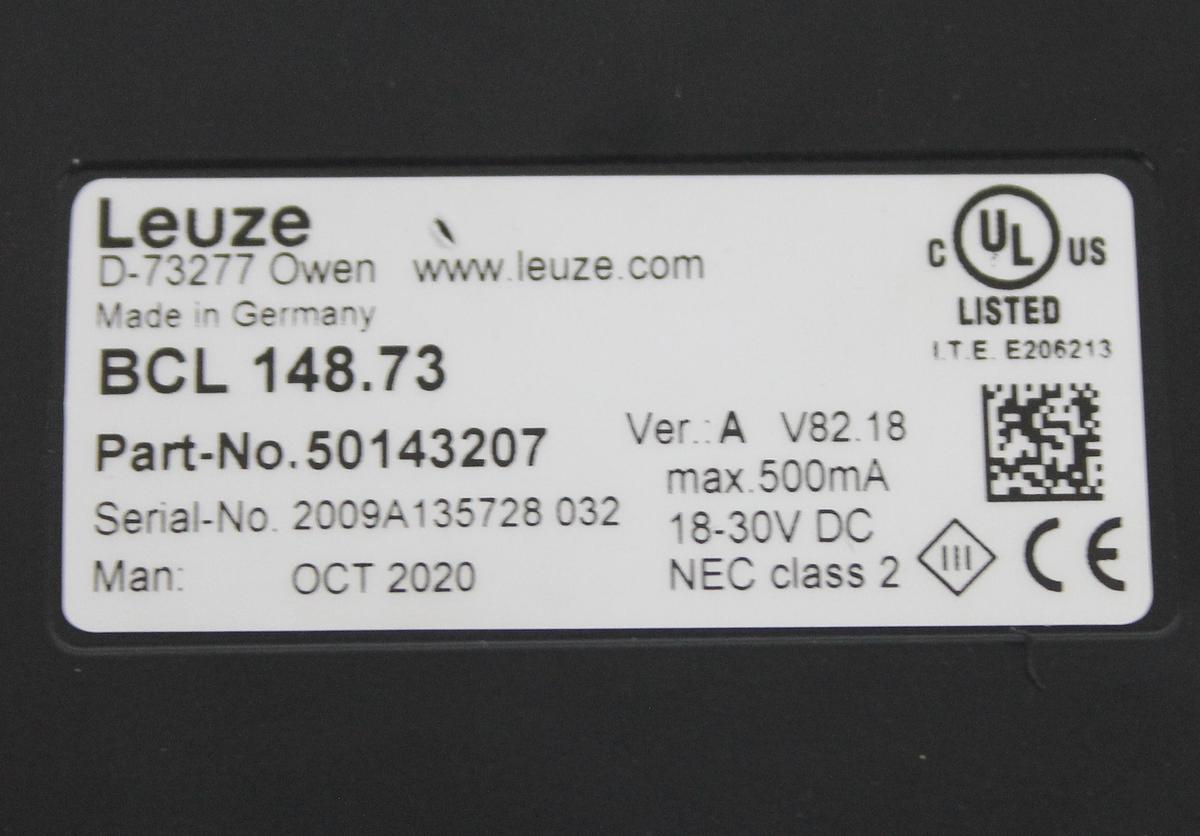 Used Leuze 50143207 Barcode Scanner