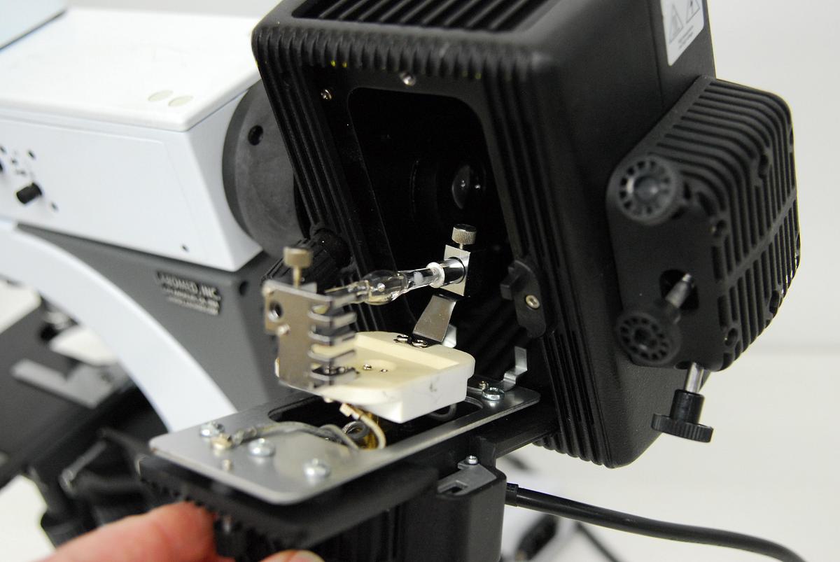 Used Labomed LB-701 Trinocular Upright Fluorescence Microscope W/ Infinite Plan Objectives, Filter Cubes