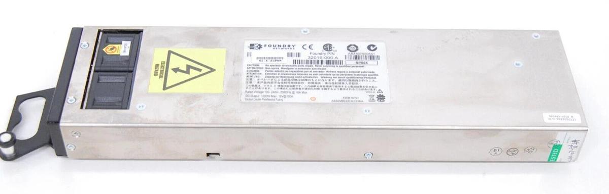 Used Foundry Networks NI-X-ACPWR 32015-000 Power Supply 1200W