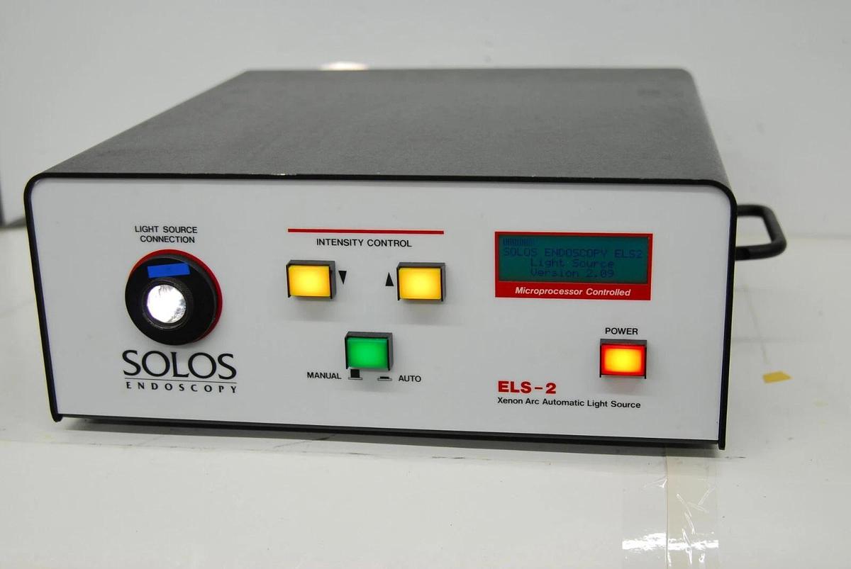 Used Solos Endoscopy ELS-2 Xenon Arc Automatic Light Source - READ DESCRIPTION