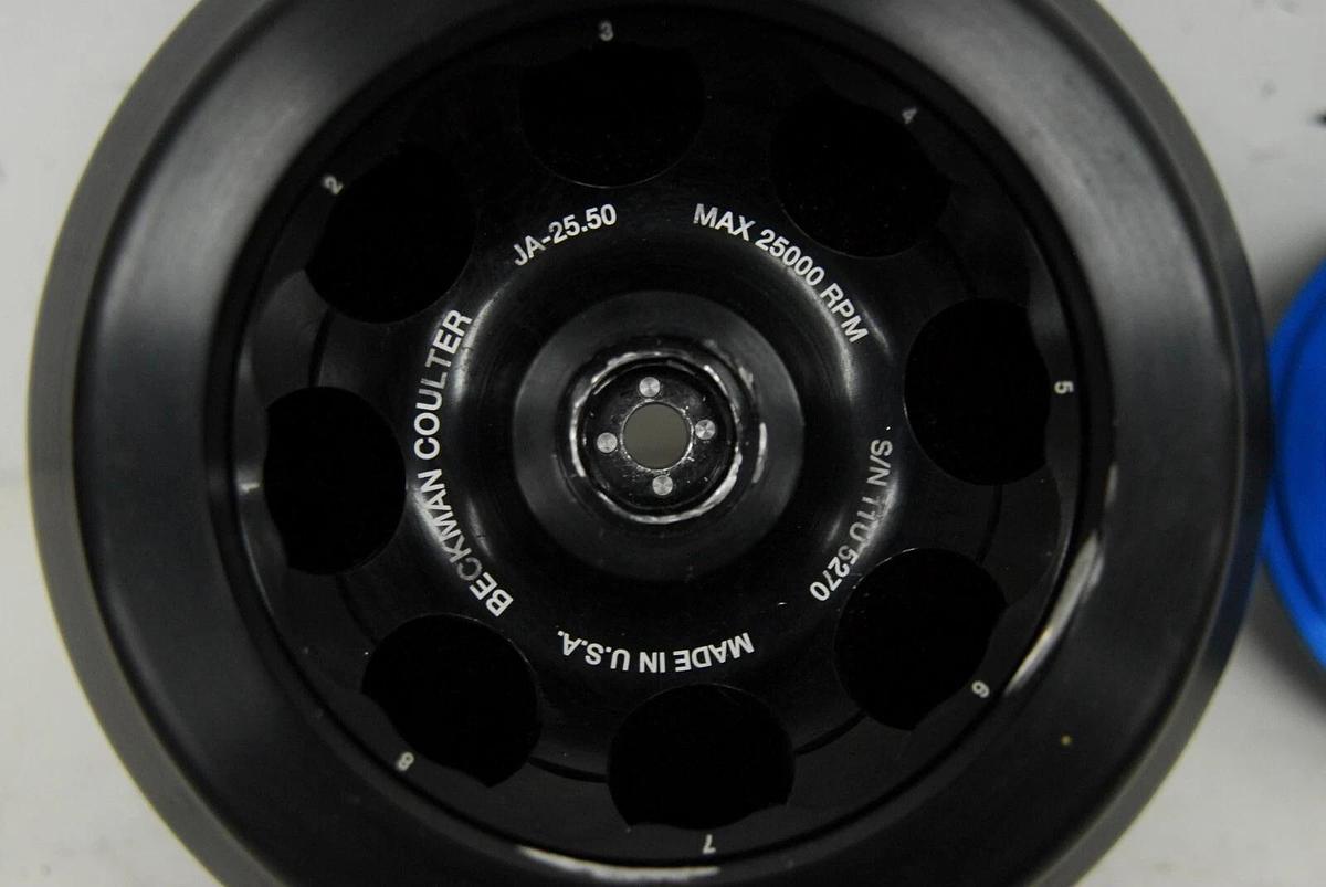 Used Beckman Coulter JA-25.50 Fixed-Angle Rotor 8x50mL 25,000 rpm (J Series)