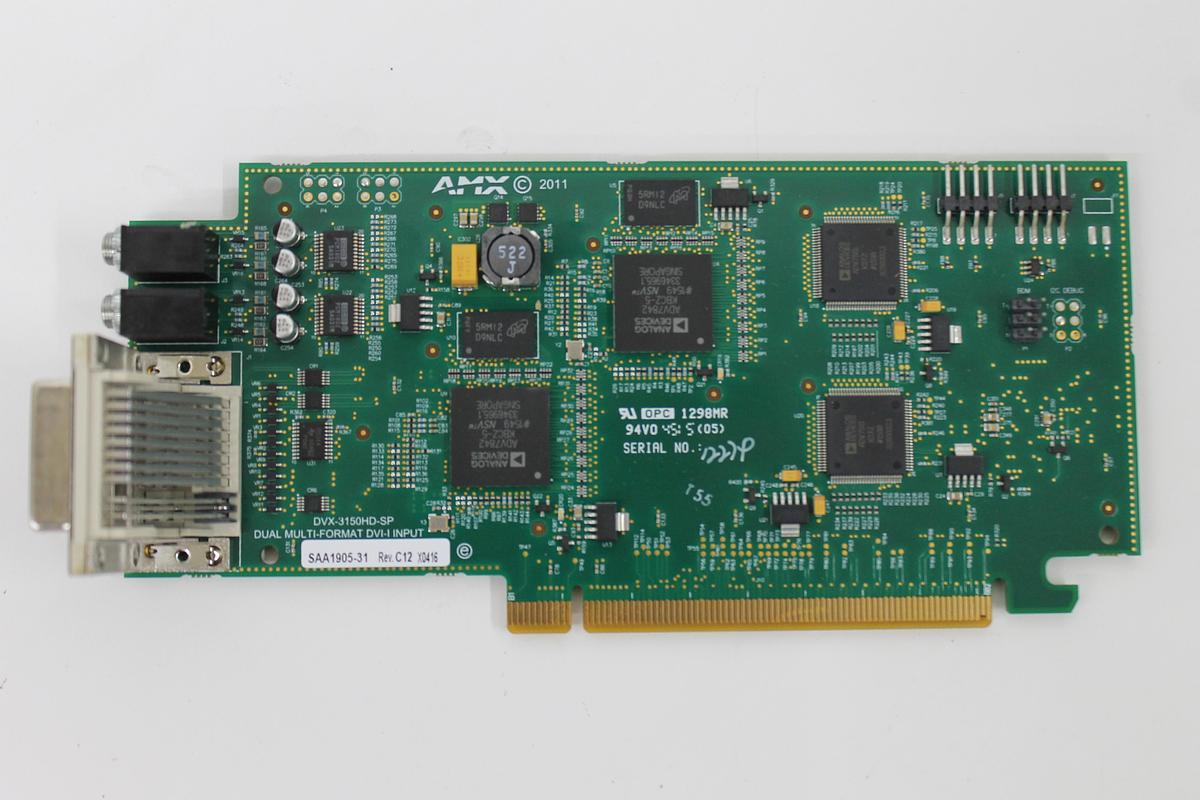 Used AMX Enova DVX-3150HD-SP SAA1905-31 Dual Multi-Format DVI-D PCIe Input Card