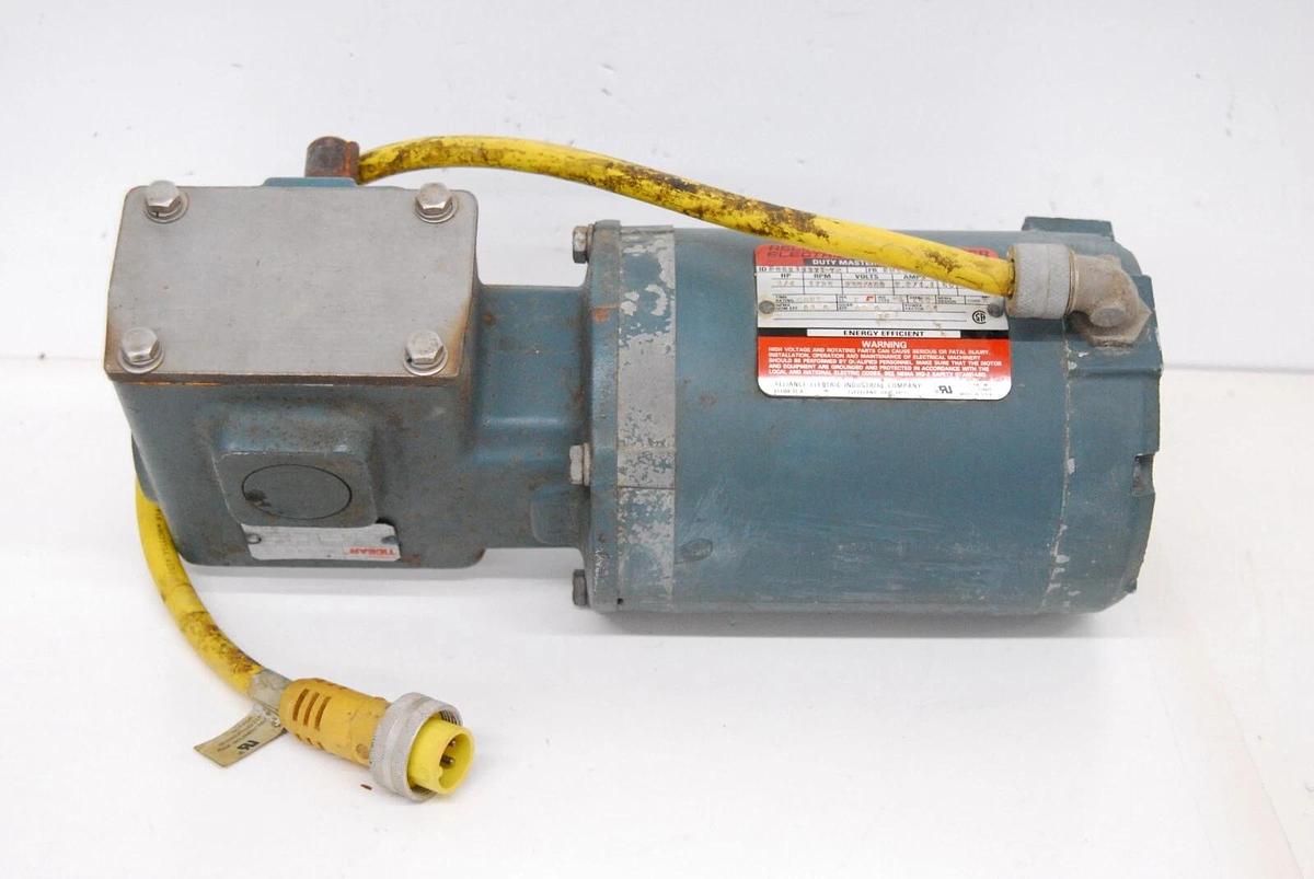 Used Reliance P56X1337T-YZ Duty Master AC Motor W/ Dodge Tigear MR94755 Gear Reducer