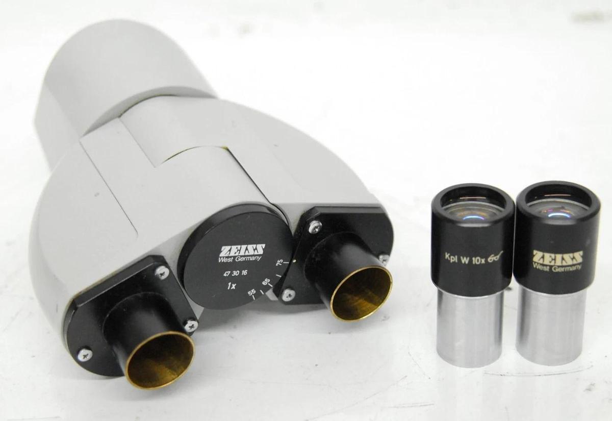 Used Zeiss 47 30 16 1x Binocular Microscope Head - Standard