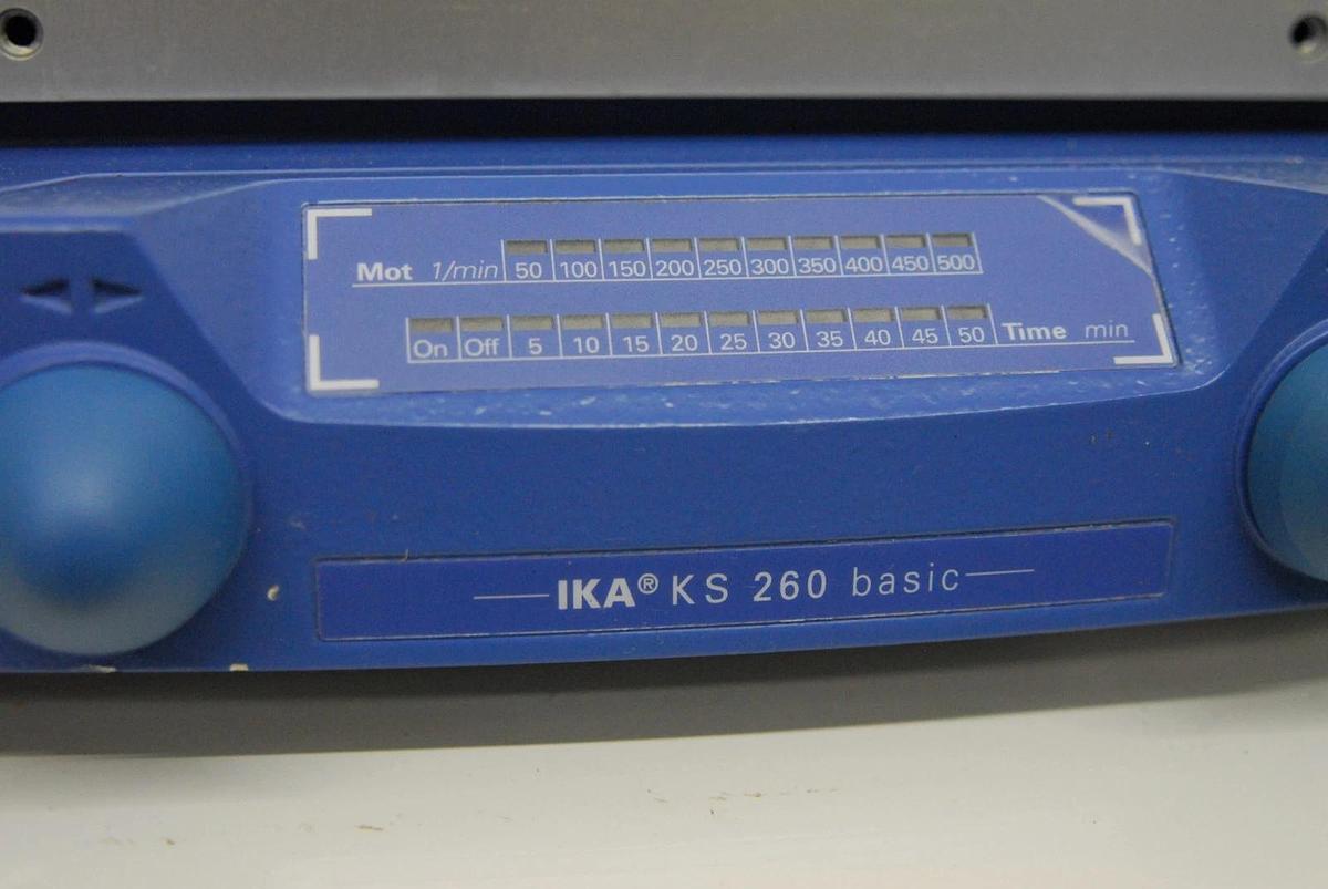 Used IKA KS 260 basic (KS 260 B S1) Orbital Shaker W/ AS 260.2 Fixing Clip Attachment