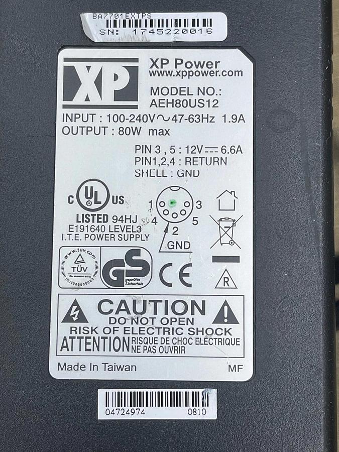 Used Evertz 7701 1RU Multiframe /W 7711UC-HD, 7760CCM-HD, 7736CD2-A4 Cards