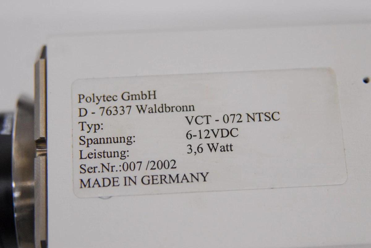 Used Polytec OFV-T031-NZ OFV-T-030 OFV-T-031 Vibrometer Stand W/ VCT-072 Camera