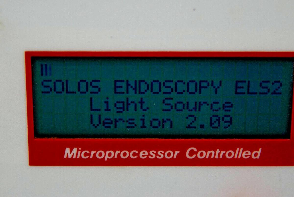 Used Solos Endoscopy ELS-2 Xenon Arc Automatic Light Source - READ DESCRIPTION
