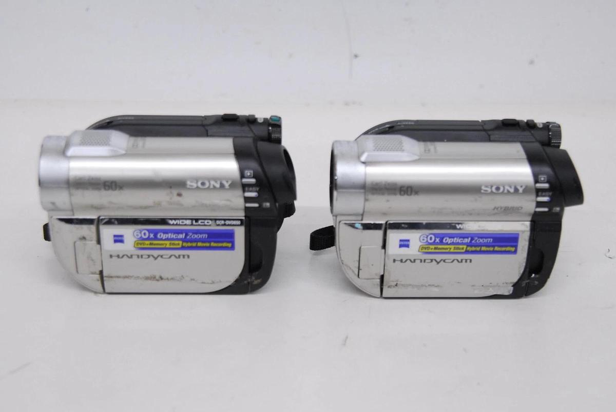 Used Sony DCR-DVD650 DVD Flash Media Camcorder - Read Description - Lot of 2 27242763111