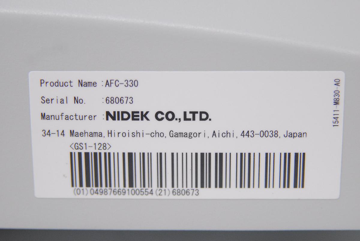 Used Nidek AFC-330 Non-Mydriatic Auto Fundus Camera W/ Case, Software, Laptop